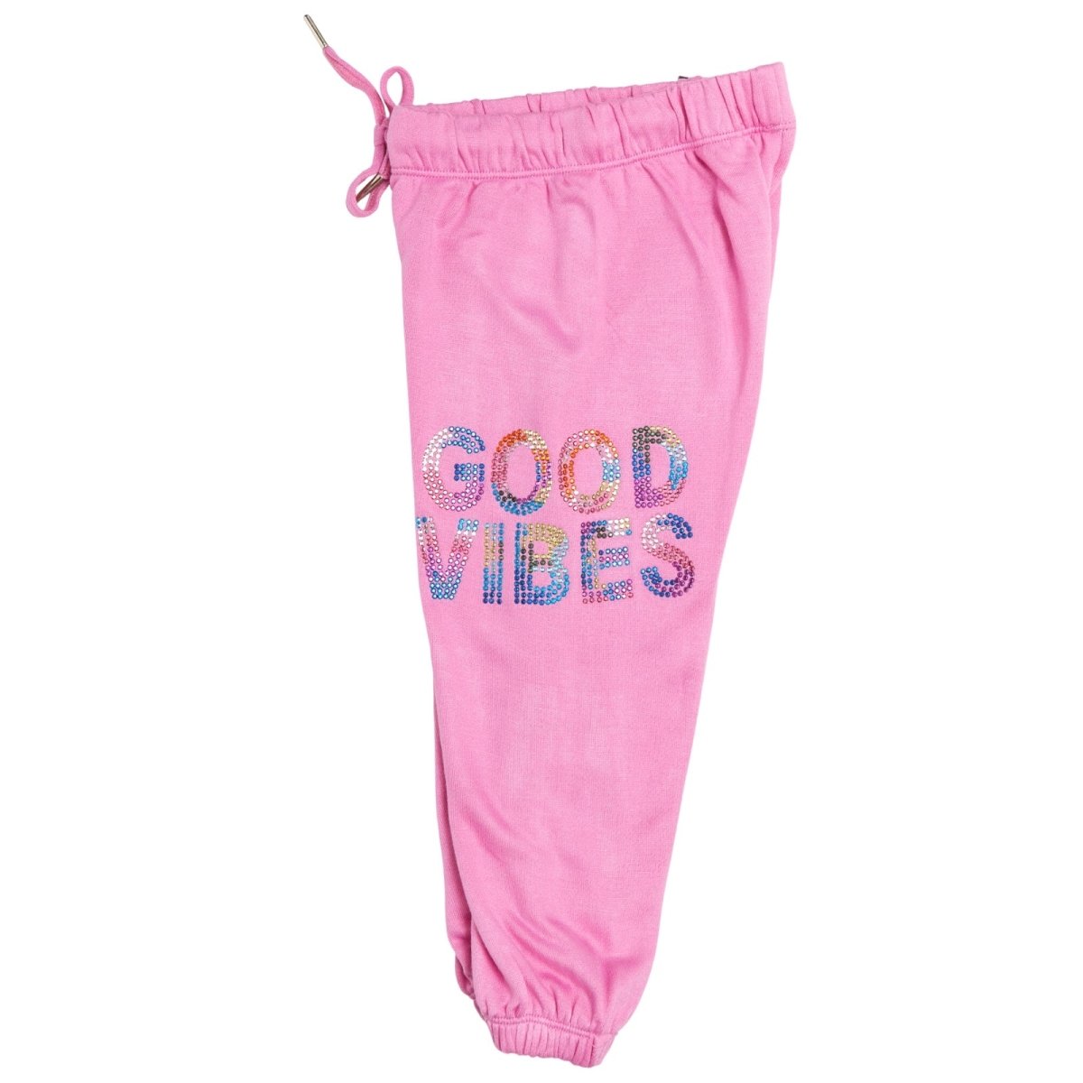 GOOD VIBES CRYSTAL SWEATPANTS - FLOWERS BY ZOE