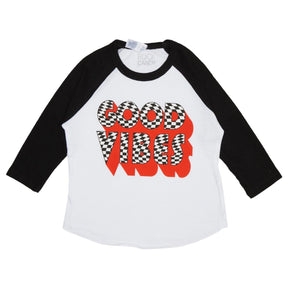 GOOD VIBES RAGLAN TSHIRT - ROCK CANDY