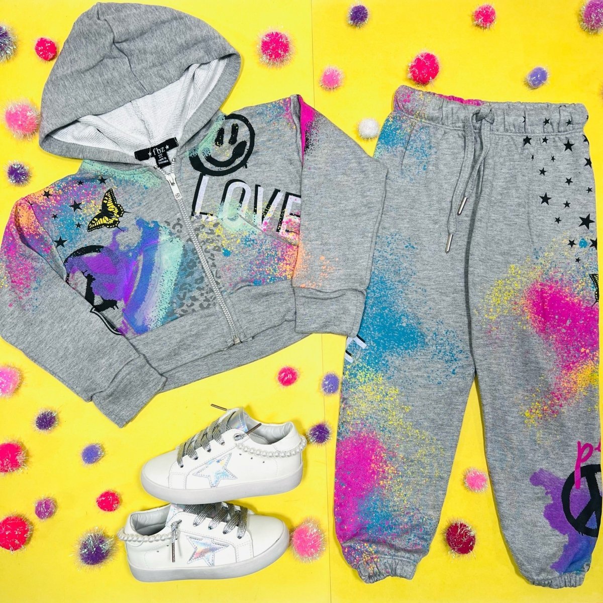 GRAFFITI AIRBRUSH SWEATPANTS - SWEATPANTS