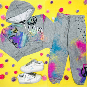 GRAFFITI AIRBRUSH SWEATPANTS - SWEATPANTS