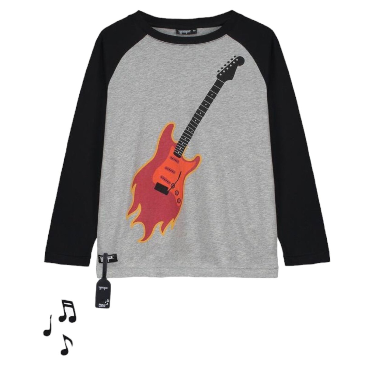 GUITAR LONG SLEEVE SOUND TSHIRT (PLAYS MUSIC) (PREORDER) - YPORQUE