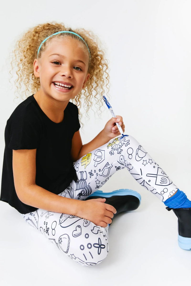 HANUKKAH COLORING LEGGINGS - TEREZ