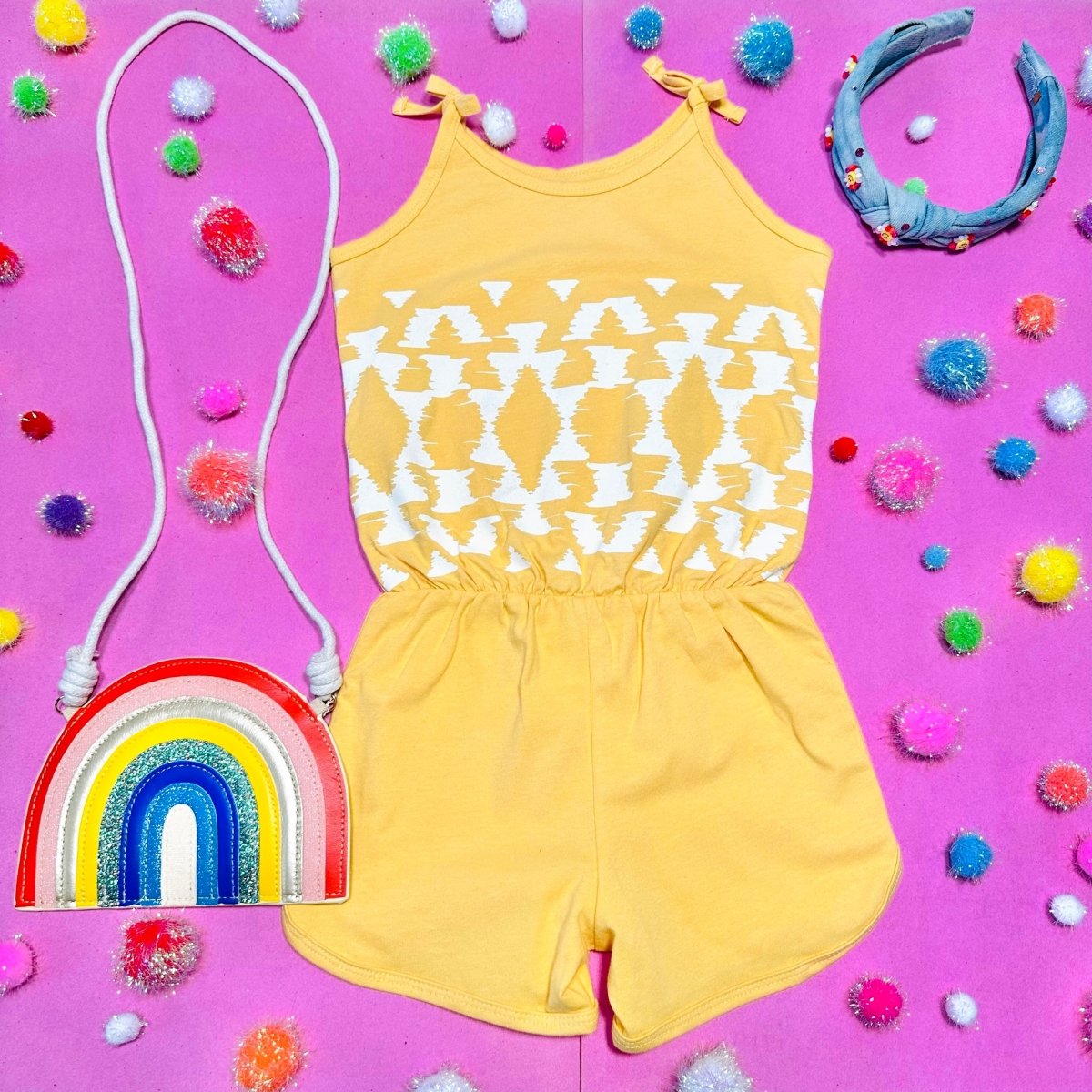 HAPPY CAMPER ROMPER - ROMPERS