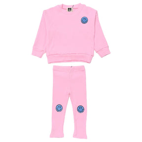 HAPPY FACE SWEATSHIRT AND LEGGINGS SET - PETITE HAILEY