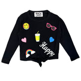 HAPPY ICONS LONG SLEEVE TSHIRT - ROCK CANDY