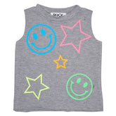 HAPPY NEON ICONS TANK TOP - ROCK CANDY