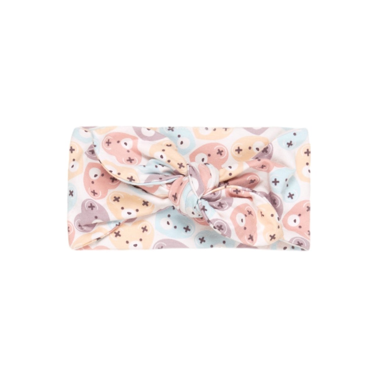 HEART BEAR ADJUSTABLE HEADBAND (PREORDER) - HUXBABY