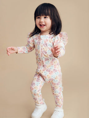 HEART BEAR ZIP ROMPER (PREORDER) - HUXBABY