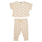 HEARTS RIBBED TOP AND LEGGINGS SET - SET