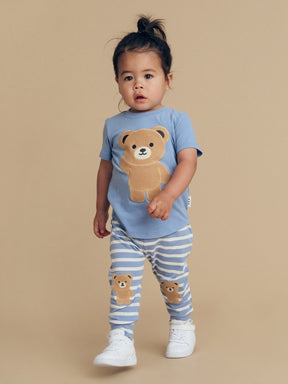 HELLO HUX TSHIRT AND STRIPE PANTS SET (PREORDER) - HUXBABY