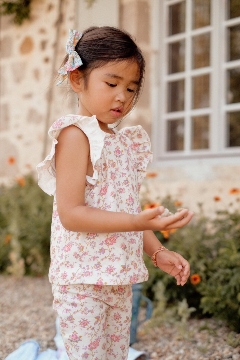 HERMANCE BUCOLIA FIELDS FRILL TOP (PREORDER) - LOUISE MISHA KIDS