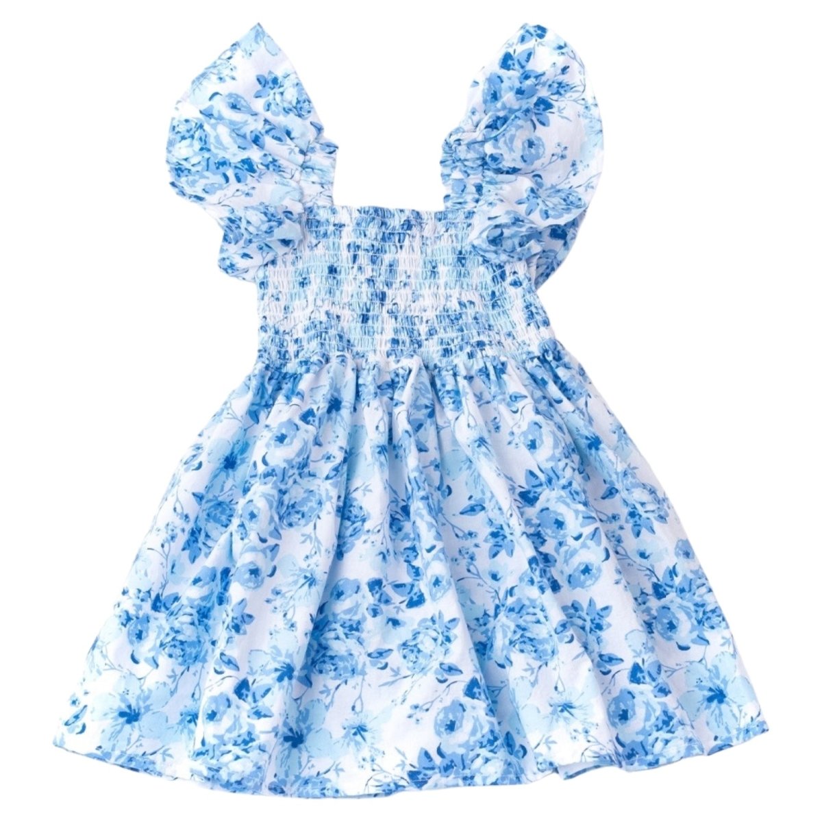 HIBISCUS ROSE SMOCKED DRESS (PREORDER) - SHADE CRITTERS