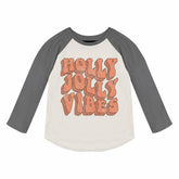 HOLLY JOLLY VIBES LONG SLEEVE TSHIRT (PREORDER) - TINY WHALES