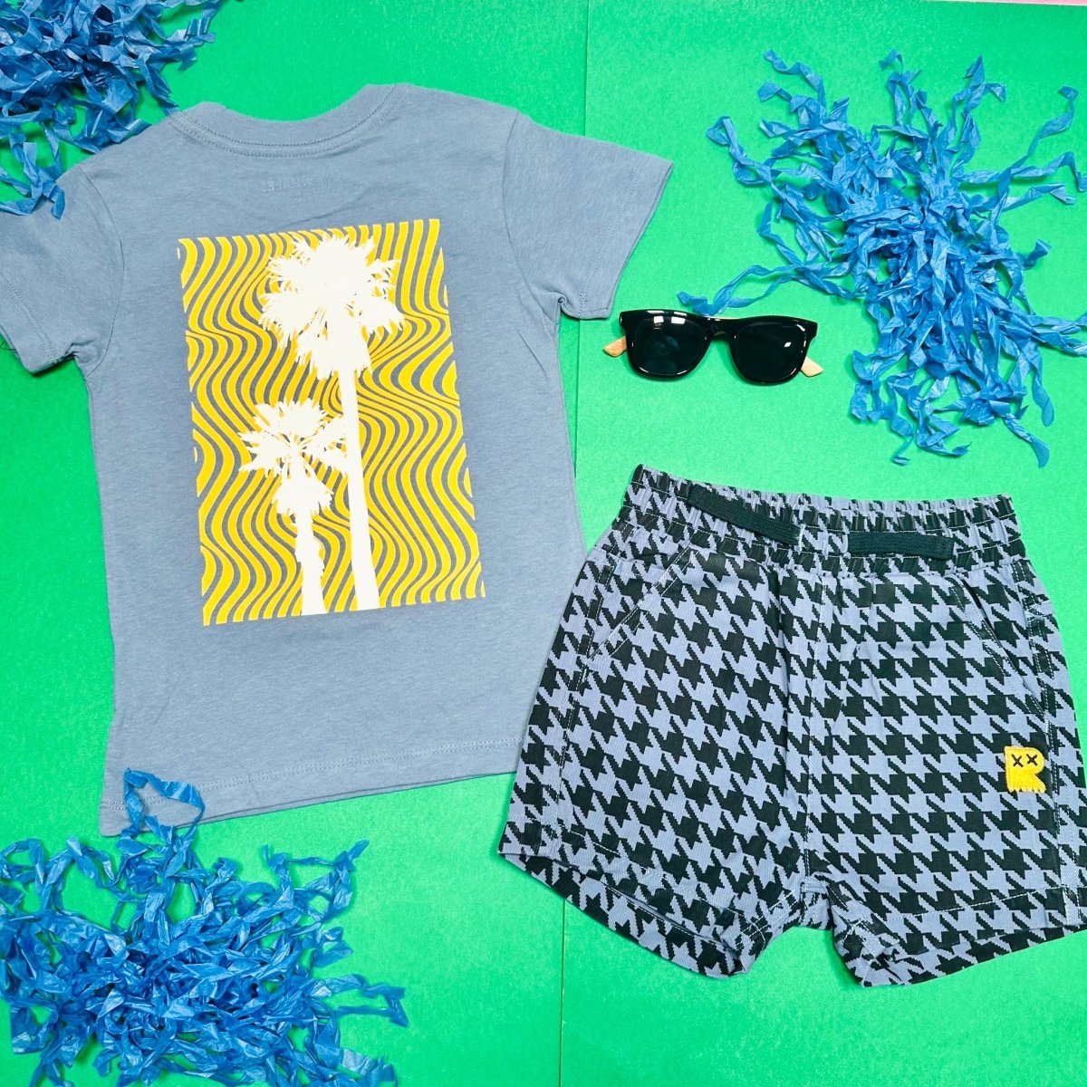 HOUNDSTOOTH SHORTS - SHORTS