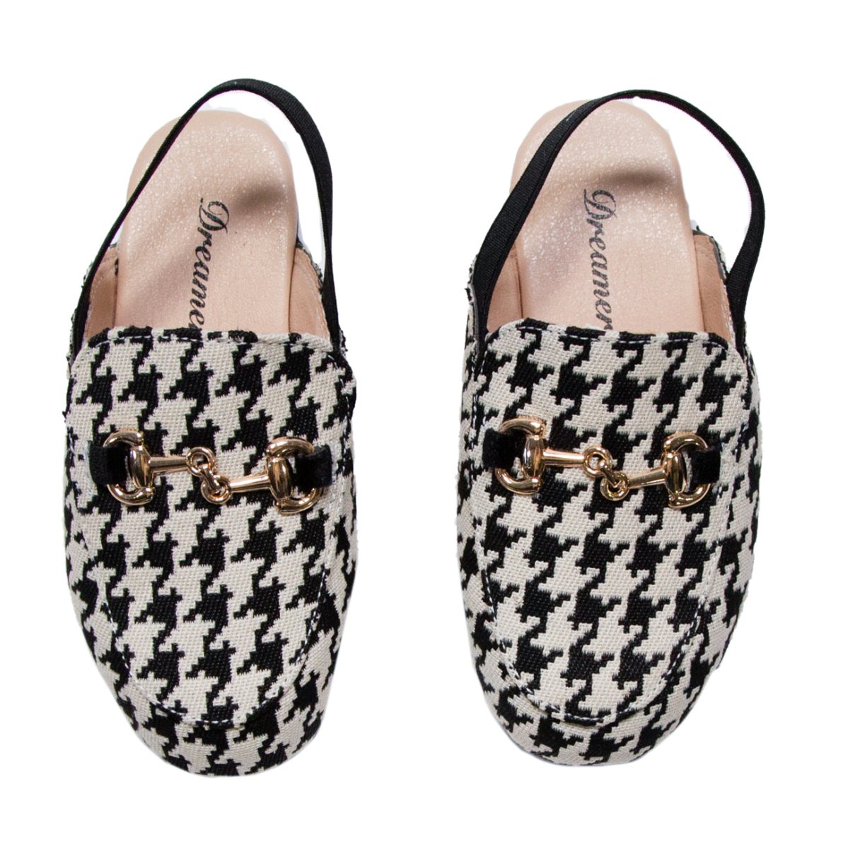 HOUNDSTOOTH SLINGBACK SHOES - FLATS