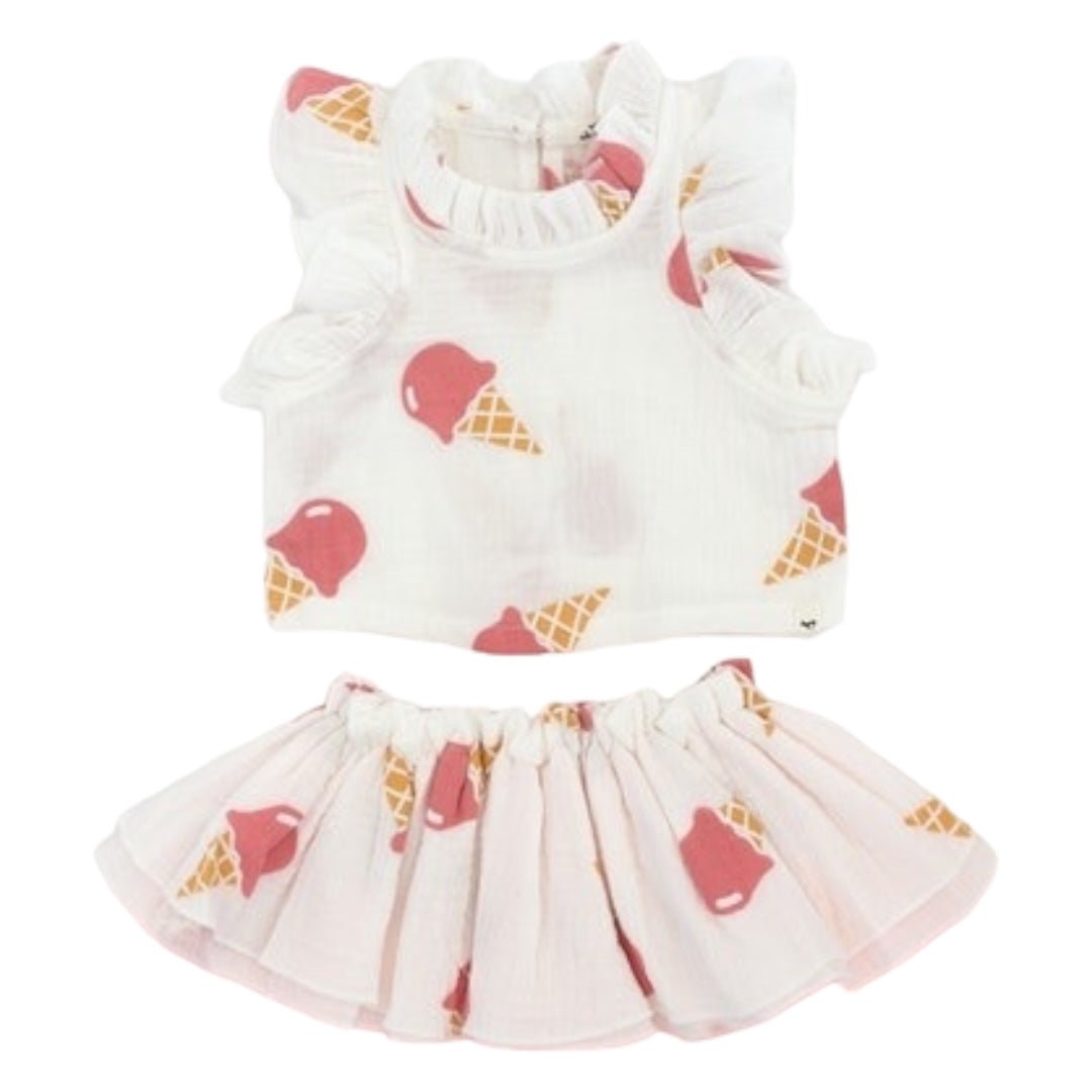 ICE CREAM TANK TOP AND TUTU SKIRT SET (PREORDER) - OH BABY!