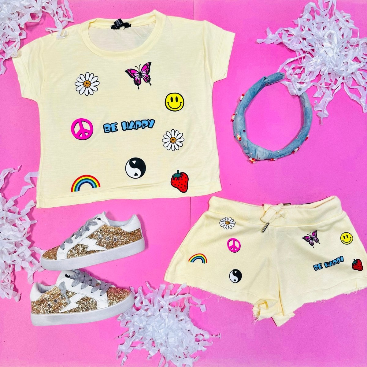 ICONS BE HAPPY SHORTS - SHORTS