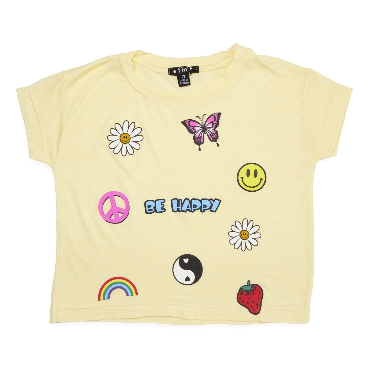 ICONS BE HAPPY TSHIRT - SHORT SLEEVE TOPS