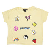 ICONS BE HAPPY TSHIRT - SHORT SLEEVE TOPS