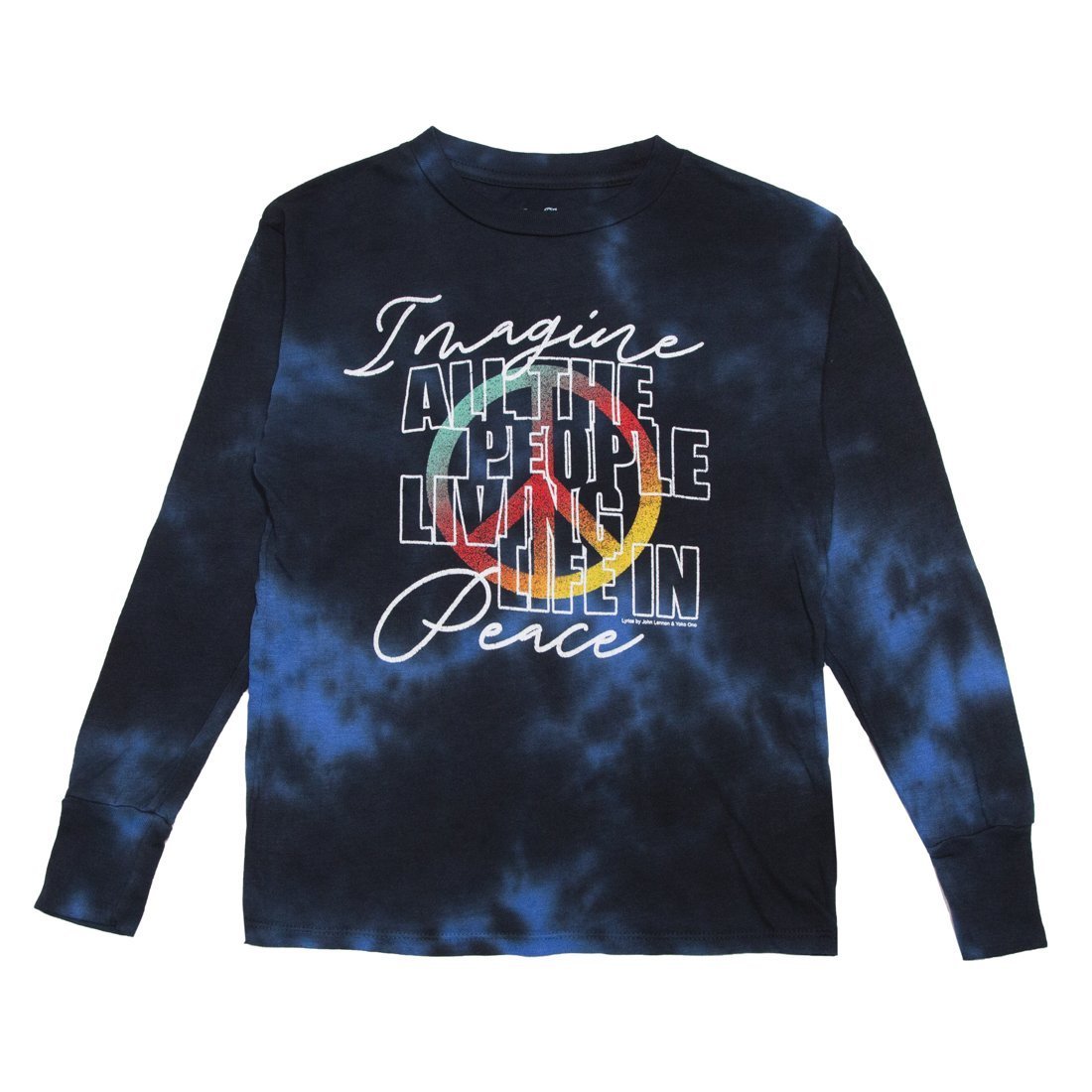 IMAGINE TIE DYE LONG SLEEVE TSHIRT - LONG SLEEVE TOPS