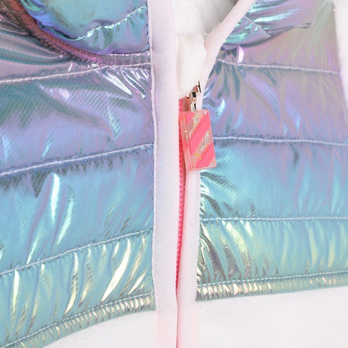 IRIDESCENT FLEECE ZIP HOODIE AND SWEATPANTS SET - BILLIEBLUSH