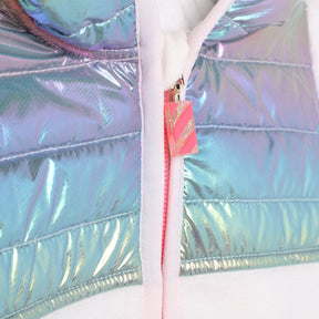 IRIDESCENT FLEECE ZIP HOODIE AND SWEATPANTS SET - BILLIEBLUSH
