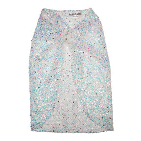 IRIDESCENT SEQUIN SARONG WRAP COVER UP - COVER UPS