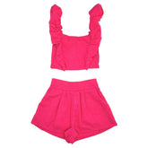 JOCELYN RUFFLE TOP AND SHORTS SET - PEIXOTO KIDS