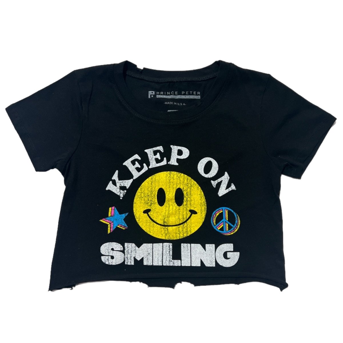 KEEP ON SMILING CROP TSHIRT - PRINCE PETER