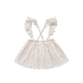 LACE RIOLA SKIRT W/ SUSPENDERS - SKIRTS