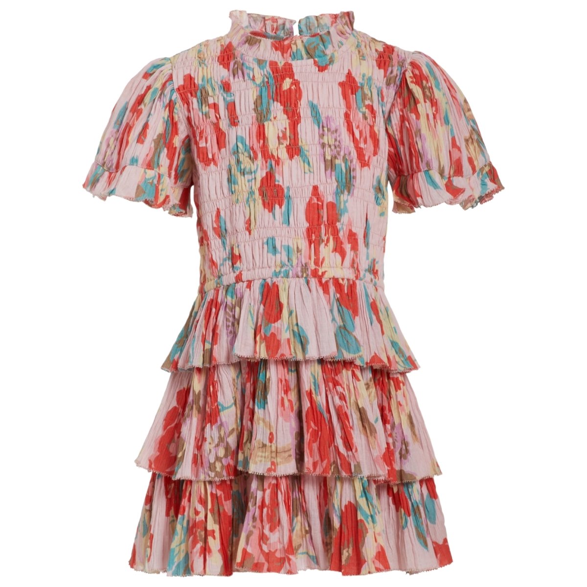 LANI FLORAL SMOCKED DRESS - DRESSES