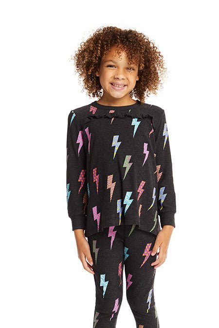 LIGHTNING BOLT SWEATSHIRT (PREORDER) - CHASER KIDS