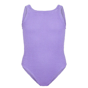 LILAC CLASSIC CRINKLED ONE PIECE SWIMSUIT (PREORDER) - HUNZA G KIDS