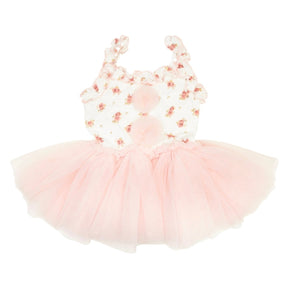 LILIBET VINTAGE FLORAL TUTU DRESS ONESIE - OOH! LA, LA! COUTURE