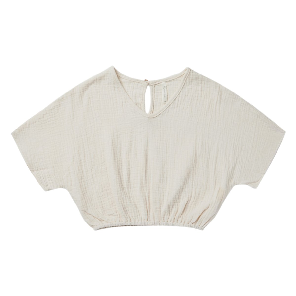 LILY SOLID BLOUSE TOP - SHORT SLEEVE TOPS