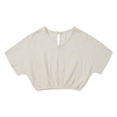 LILY SOLID BLOUSE TOP - SHORT SLEEVE TOPS