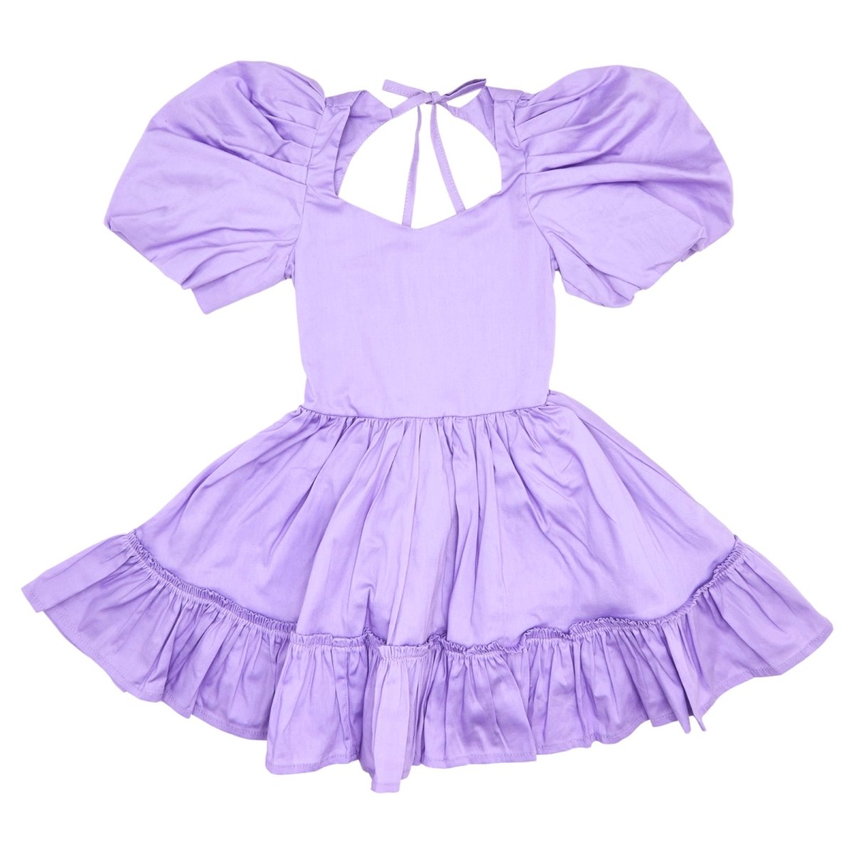 LOGAN OPEN BACK PUFF SLEEVE DRESS - PEIXOTO KIDS