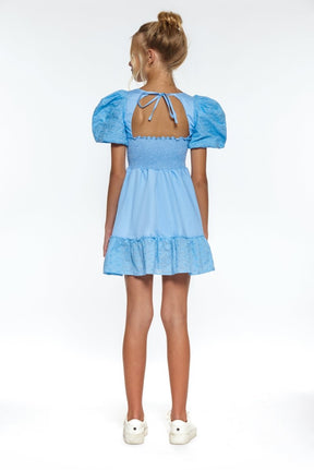 LOGAN PUFF SHOULDER DRESS (PREORDER) - LITTLE PEIXOTO