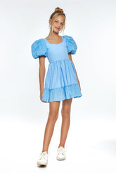LOGAN PUFF SHOULDER DRESS (PREORDER) - LITTLE PEIXOTO