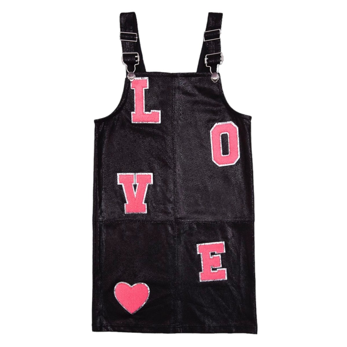 LOVE PATCHES OVERALL DRESS (PREORDER) - MIA NEW YORK