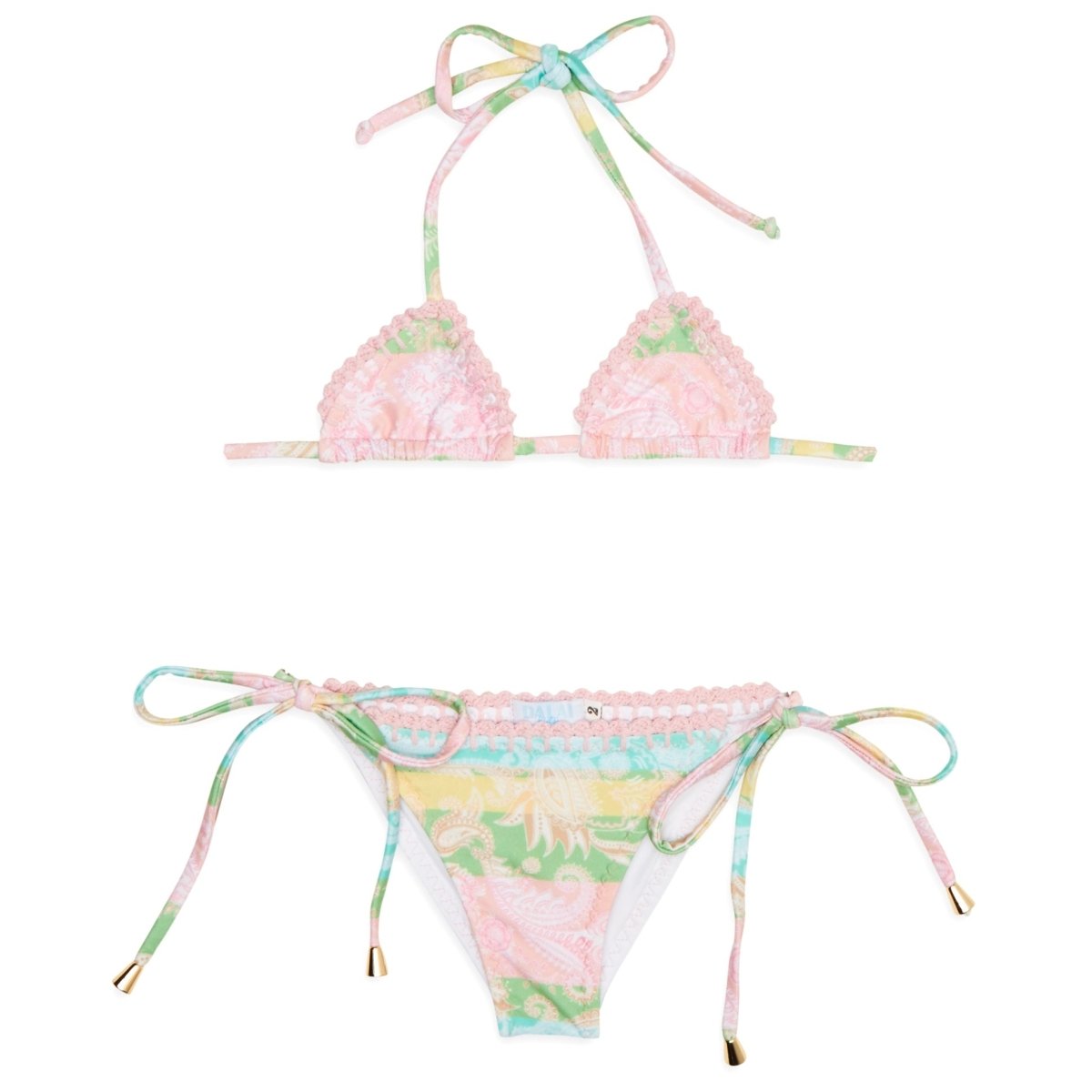 LUARA PAISLEY CROCHET TWO PIECE BIKINI - DALAI KIDS