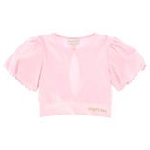 MARINA OPEN BACK PUFF SLEEVE TOP - SHORT SLEEVE TOPS