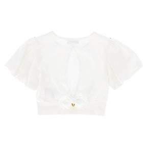 MARINA OPEN BACK PUFF SLEEVE TOP - SHORT SLEEVE TOPS