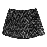 METALLIC ASYMMETRICAL SKORT (PREORDER) - MIA NEW YORK