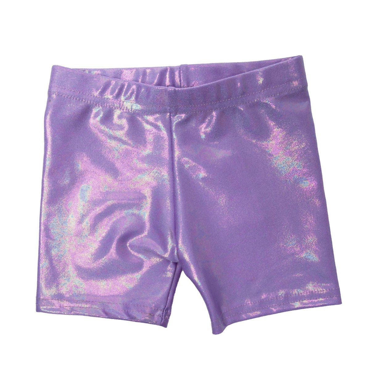 METALLIC BIKER SHORTS - SHORTS