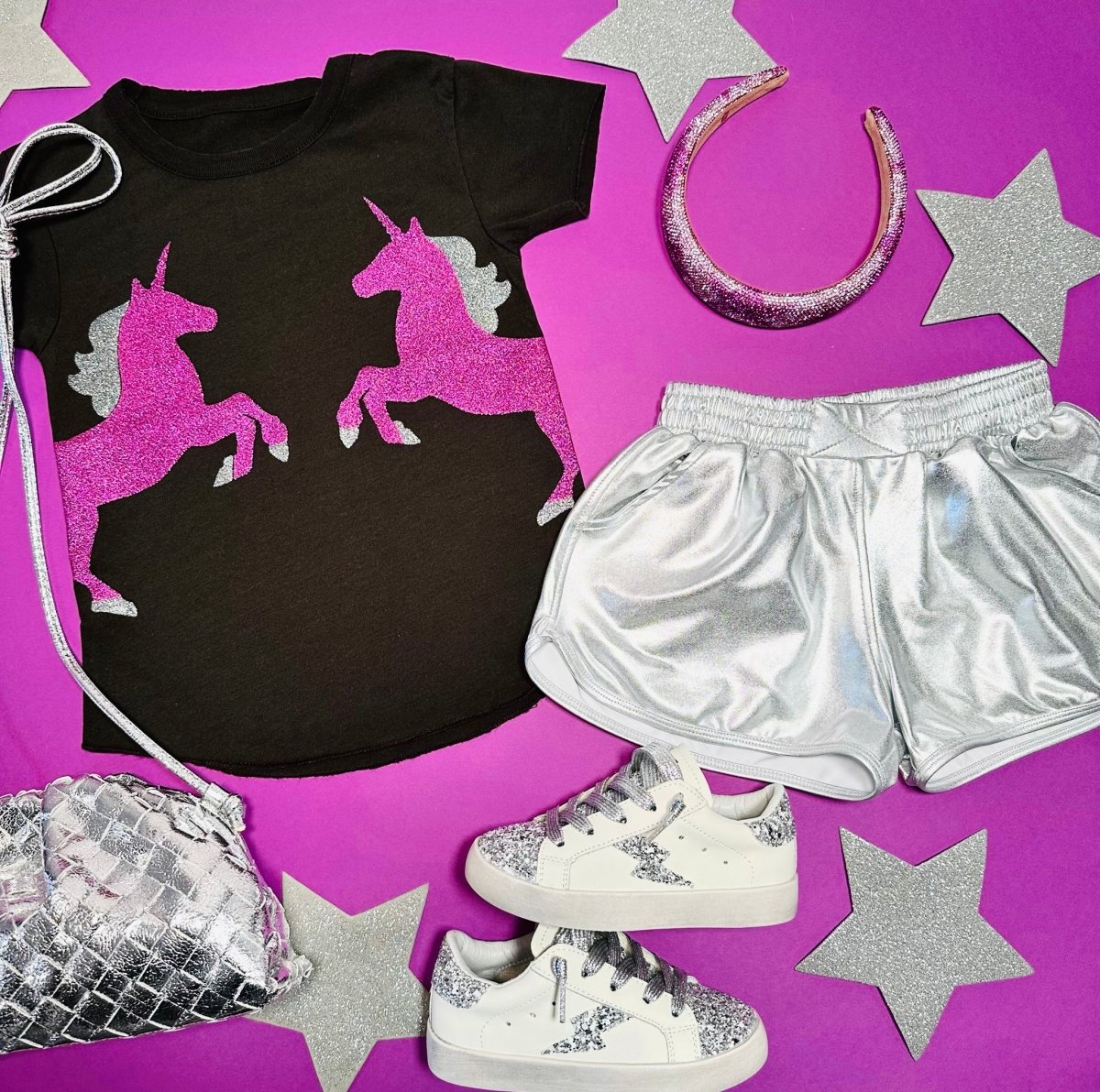 METALLIC UNICORN TSHIRT - CHASER