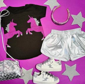 METALLIC UNICORN TSHIRT - CHASER