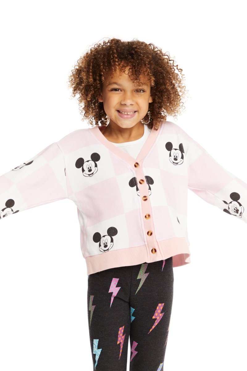 MICKEY CHECKERED CARDIGAN (PREORDER) - CHASER KIDS
