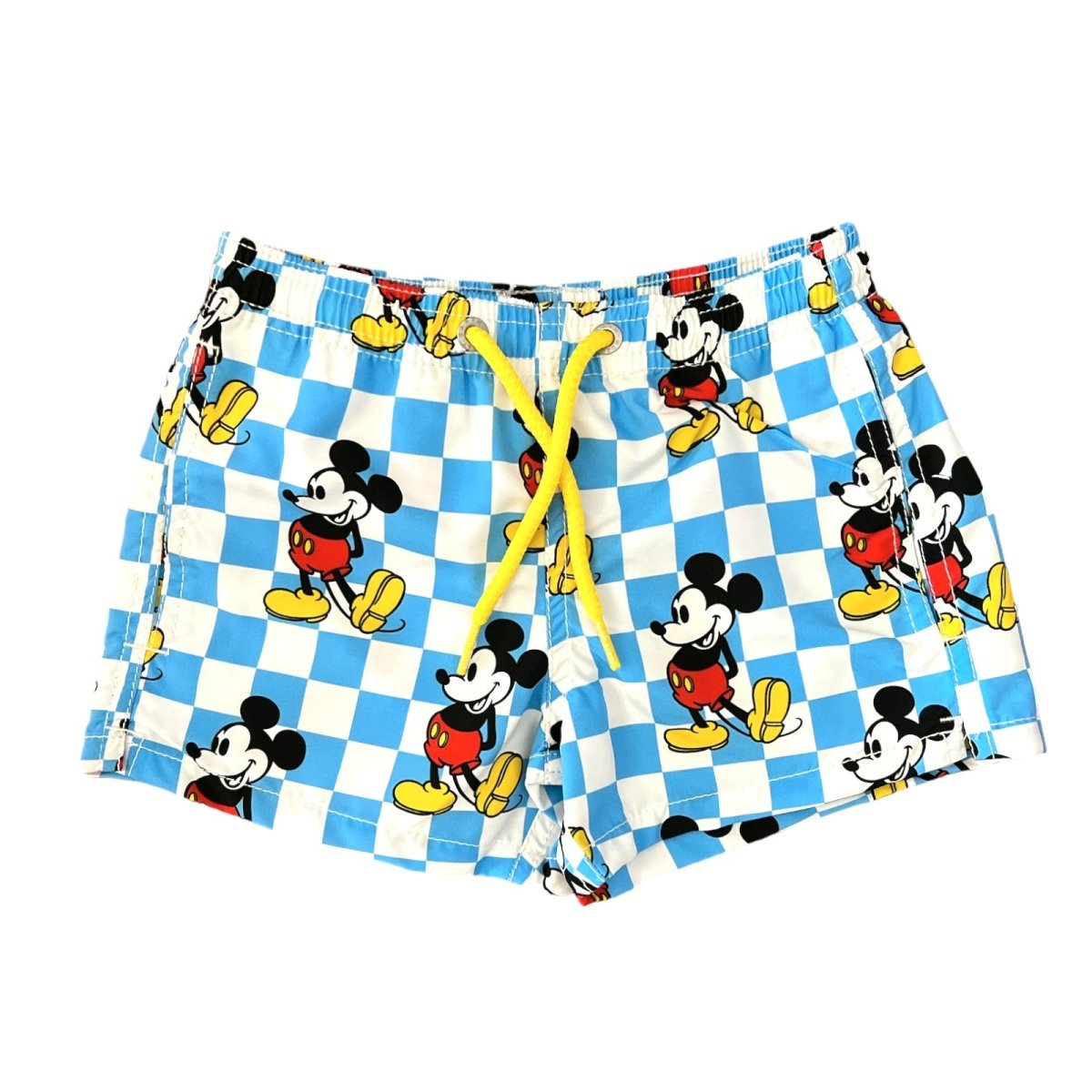 MICKEY CHECKERED SWIM TRUNKS - MC2 SAINT BARTH