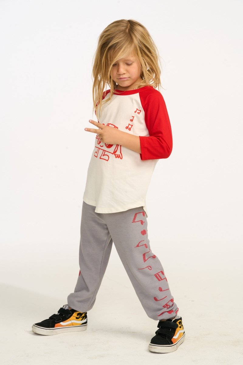 MUSIC NOTES SWEATPANTS (PREORDER) - CHASER KIDS